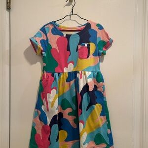 Rainbow paint splash mini Boden dress